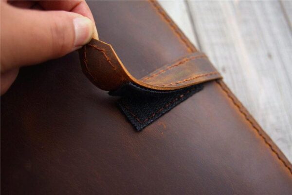 Custom Leather Dell Laptop Sleeve 11 inch - Image 4