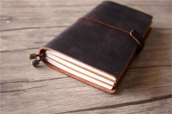 Custom Leather Websters Pages Travelers Notebook - Image 5