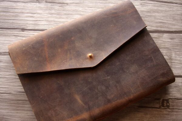 Leather Rustic Birthday Guest Book Photo Album - Image 3