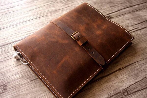 Custom Microsoft Surface Pro Sleeve Cover Distressed Leather - Image 6