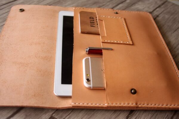 Personalized Leather Kindle Paperwhite Case Sleeve - Image 2