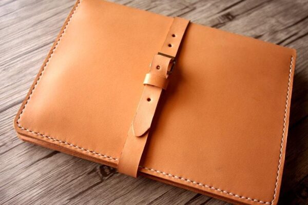 Personalized Italian Leather Ring Binder Portfolio - Image 4