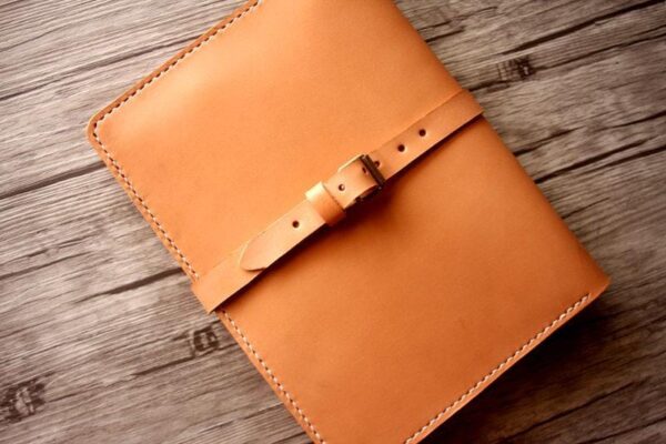 Engraved Vegan Executive Leather Portfolio - Image 5