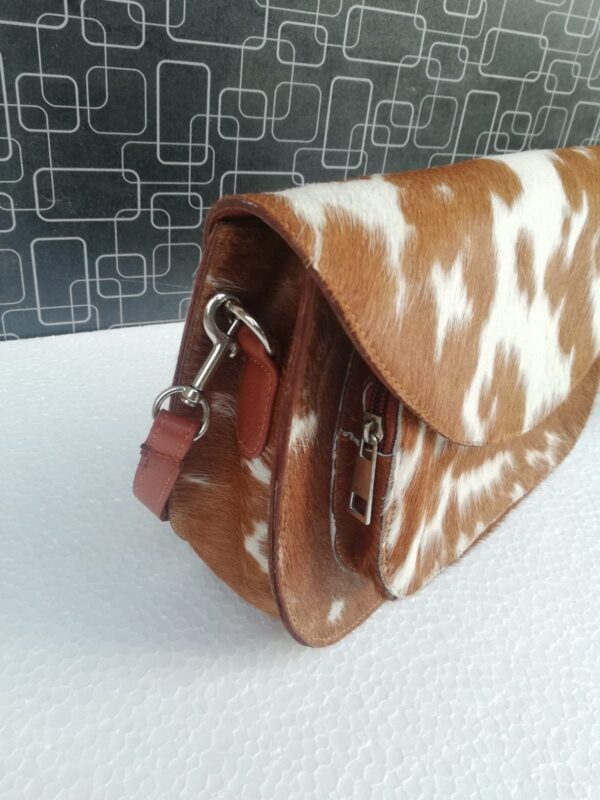 Cowhide Purse Crossbody Handbag Clutch - Image 2