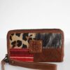 Remnants Rosa Leather Wristlet Wallet