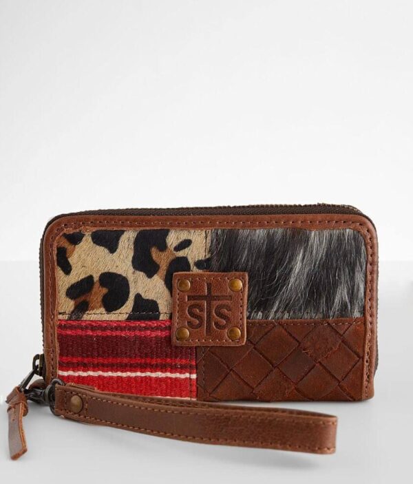 Remnants Rosa Leather Wristlet Wallet