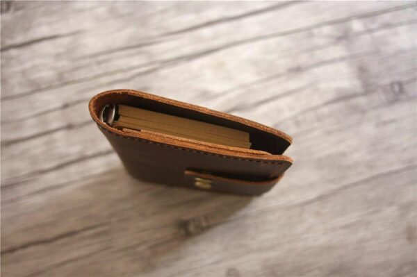 Easy-use Leather Small Refillable Notebook - Image 4