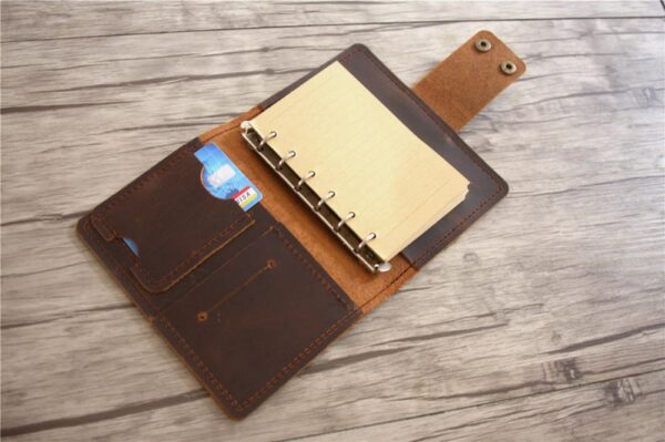 Easy-use Leather Small Refillable Notebook