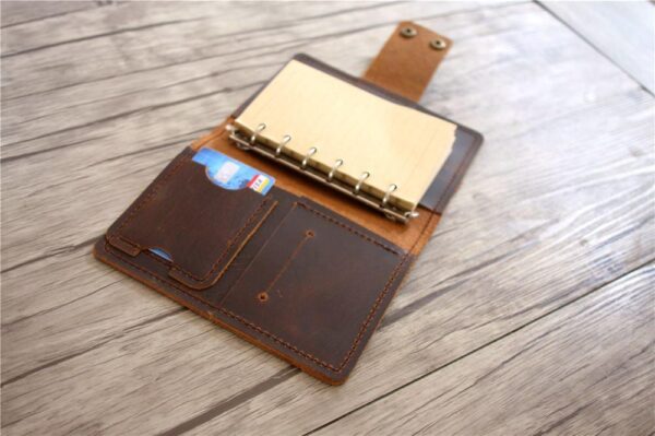 Easy-use Leather Small Refillable Notebook - Image 6