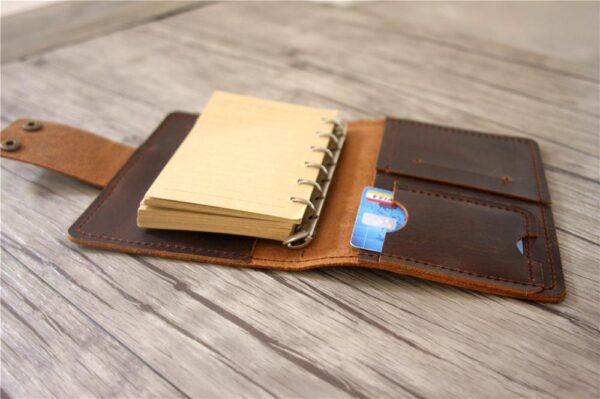 Easy-use Leather Small Refillable Notebook - Image 2