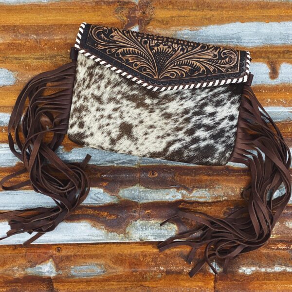 TOOLIN' AROUND COWHIDE ENVELOPE CLUTCH STYLE PURSE - Image 2