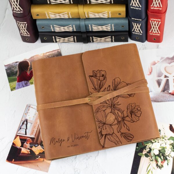 Personalized Leather Memory Books