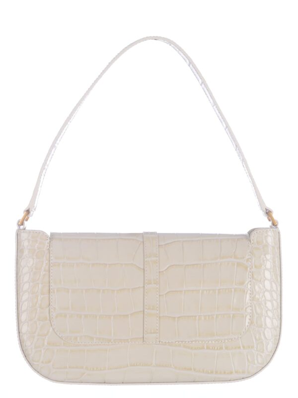 Shoulder Bag Miranda In Crocodile Leather In Crema - Image 2