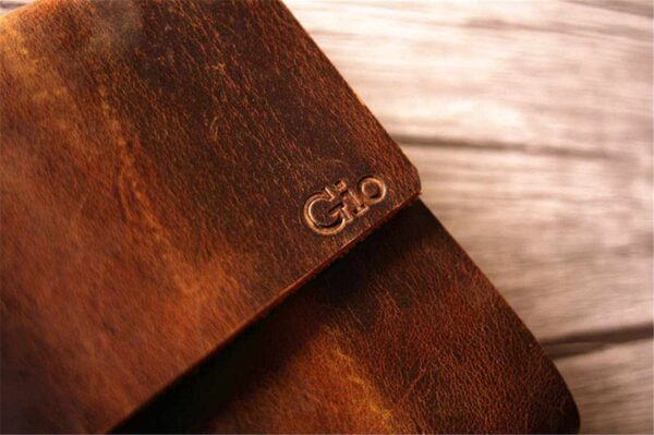 Rustic Embossed Leather Journal - Image 2