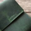 Refillable Green Leather Journal - Image 2