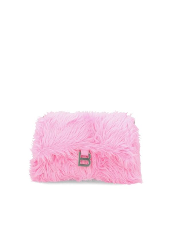 Downtown Fake Fur Xs Shoulder Bag In Pink