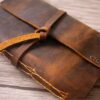 Rustic Embossed Leather Journal - Image 3