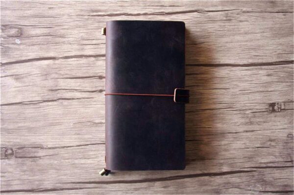 Custom Leather Websters Pages Travelers Notebook - Image 3