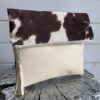 Cowhide Fold Over Clutch