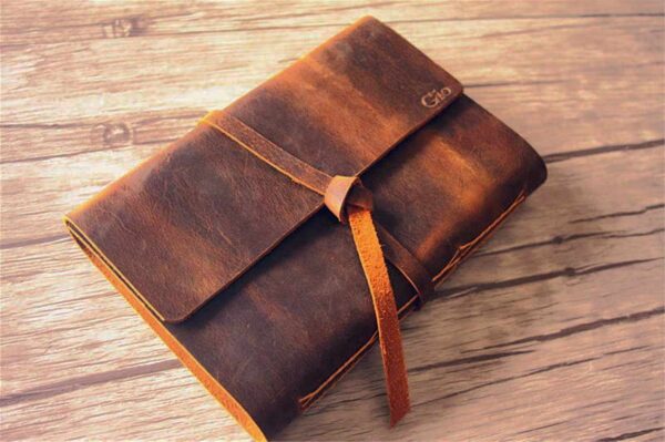 Rustic Embossed Leather Journal