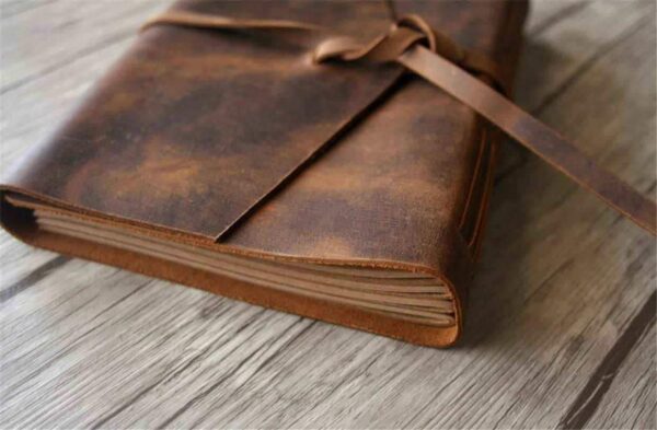 Distressed Mens Leather Journal - Image 3