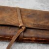 Personalized Brown Leather Bound Notebook - Image 3