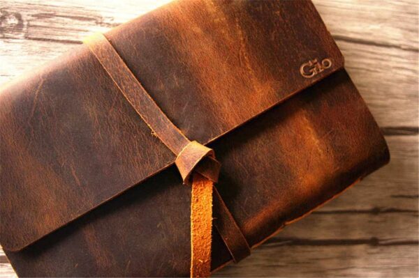 Rustic Embossed Leather Journal - Image 5