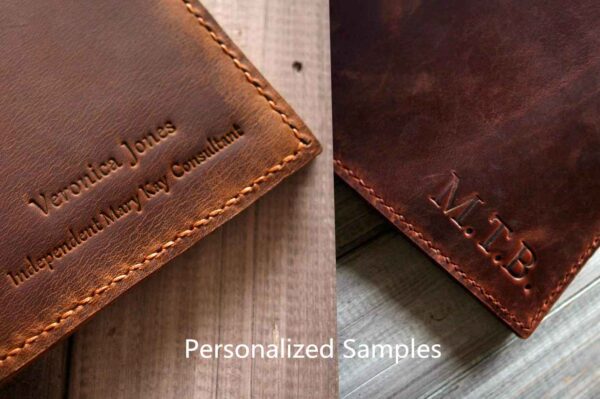 Rustic Leather Travelers Notebook Cover - Image 4