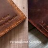 Engraved Black Leather Portfolio Case - Image 2