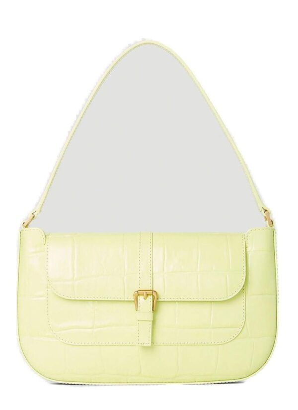 Miranda Embossed Shoulder Bag In Yellow